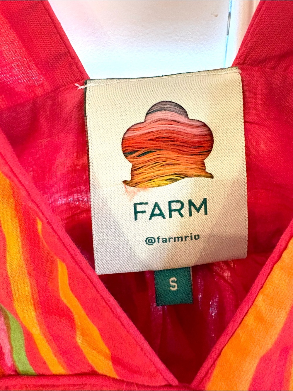 Farm Rio Good Vibes Mini Dress, Red - Picture 3 of 5